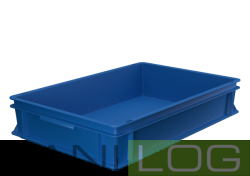 EURONORM WERIT box in blue 600*400*120/two handle strips