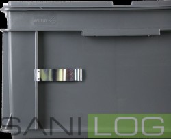 Label holder for EURONORM boxes / 8cm x 2cm+