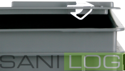 Latch for EURONORM cover with hinges+