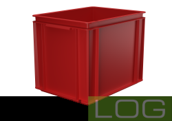 WERIT EURONORM BOX RED 40*30*32cm