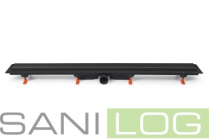 Odpływ liniowy czarny EXCLUSIVE 50, długość 950 mm - 2-stronna FLIS 