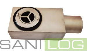 JOMOTech TOP L MINI /MAXI syfon stalowy INOX poziomy