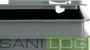 Zamknięcie przesuwne do pokrywy EURONORM z zawiasami 