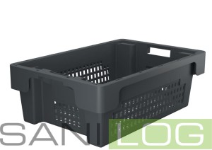 Pojemnik obrotowy DSB-N szary 60x40x20cm