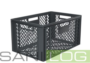 Skrzynka ażurowa  EURONORM szara 60x40x32 cm