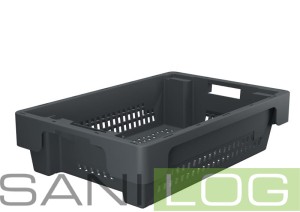 Pojemnik obrotowy DSB-N szary 60x40x15cm