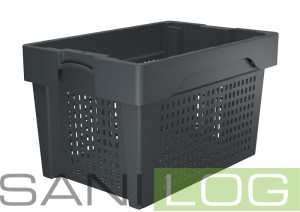 Pojemnik obrotowy TWISTBOX szary 60x40x35cm