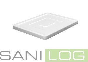 Pokrywa z uchwytem brzegowym U biała 40x30cm