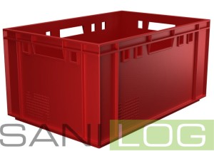 Skrzynka do mięsa E3 czerwona 60x40x30cm