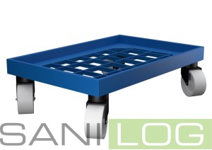 Wózek rolkowy EURONORM w kolorze niebieskim 60x40cm