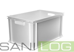 Skrzynka sztaplowana  EURONORM biała 60x40x42cm 