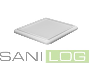 Pokrywa kołnierzowa / biała / 53,5 x 47,5 cm