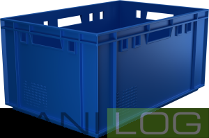 Skrzynka EURONORM niebieska 60x40x30