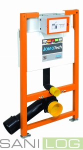 JOMOTech SLS stelaż do wc z możliwością spłukiwania od przodu i od góry H=980