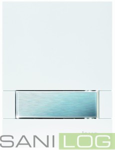 Przycisk EXCLUSIVE URM-K pisuar biały/efekt stali  szczotkowanej