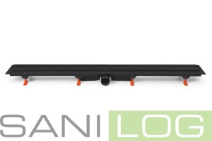 JOMOTech odpływ liniowy EXCLUSIVE 50 czarny matowy, długość 650 mm - CLASSIC