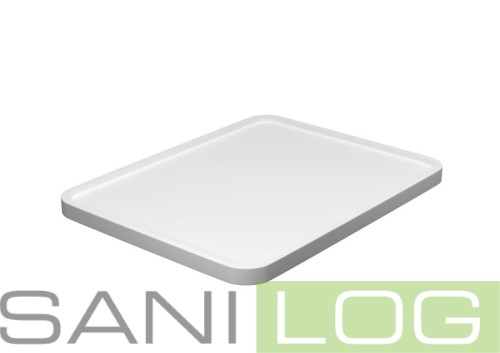 Pokrywa kołnierzowa do pojemników 210L w kolorze białym / 80,4x62,5x4cm