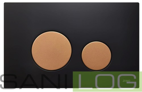 JOMOTech przycisk do WC Switch czarny matowy/miedź