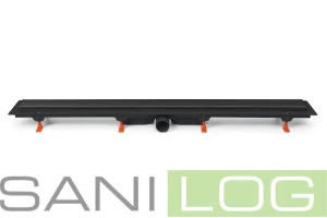 Linear drain EXCLUSIVE 50 FLIS black matt 950 mm