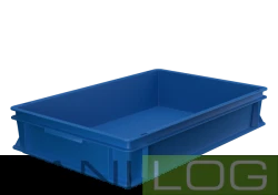WERIT skrzynki niebieskie EURONORM 60x40x12 pełne | uchwyt 