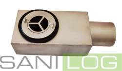 JOMOTech TOP L MINI /MAXI steel syphone INOX horizontal