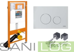 Set JOMOTech 3in1 Switch SLK Gestell + Stützkonsole + Taste Switch weiß+