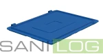 Scharnierdeckel für EURONORM-Stapelkästen in blau/40cm x 30cm+