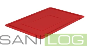  EURONORM snap-on box cover, red/60×40 cm+