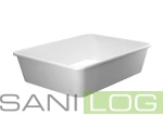 Stackable box / tray in white 61x44x15cm