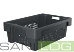 Rotary stacking container DSB-N, gray 60x40x20cm