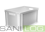 EURONORM-Stapelkasten in weiss / 600 x 400 x 320 mm+