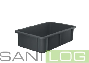 Stackable box with edge handle U 60x40x16.5
