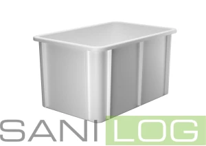 Stackable box with edge handle U 60 x 40 x 32 cm