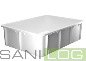 Stackable box with edge handle U 80 x 60 x 32 cm