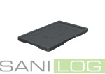 Flange cover for stackable boxes/58×36 cm/grey+