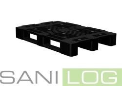 Paleta EURO IKP 1208 czarna 120x80x15cm