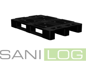 Paleta EURO IKP 1208 czarna 120x80x15cm
