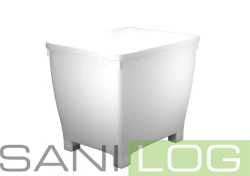 Werit Kontener z nóżkami biały 210l 79x60,5x68,5cm