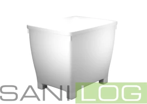 Werit Kontener z nóżkami biały 210l 79x60,5x68,5cm