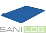 Scharnierdeckel für EURONORM-Kisten in blau/60cm x 40cm+