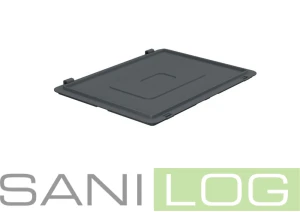 Grey cover with hinges EURONORM/40 cm x 40 cm+