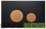JOMOTech przycisk do WC Switch czarny matowy/miedź