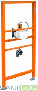 JOMOTech urinal frame with JOMOTronic system control H=1120