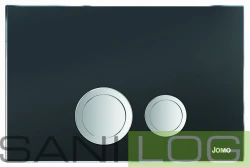 Betättigungsplatte AVANTGARDE Glas schwarz matt/SLK