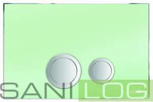 JOMOTech Avantgarde flush plate for SLK green satined
