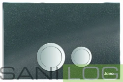 Betätigungsplatte AVANTGARDE Glas schwarz metallic/SLk