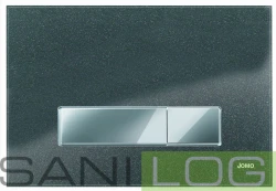 JOMOTech Betättigungsplatte AMBIENTE/Glas in der Farbe METALLIC SCHWARZ/SLS