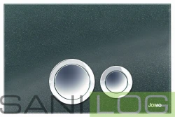 JOMOTech Elegance 2.0 flush plate for SLKplus black metallic