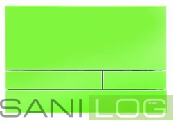 JOMOTech Exclusive 2.1 flush plate for SLKplus white frame / glowing green
