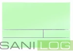 JOMOTech Exclusive 2.1 flush plate for SLKplus glossy chrome frame / green satined